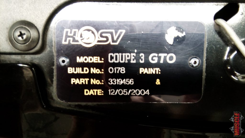 2004 HSV GTO Coupe